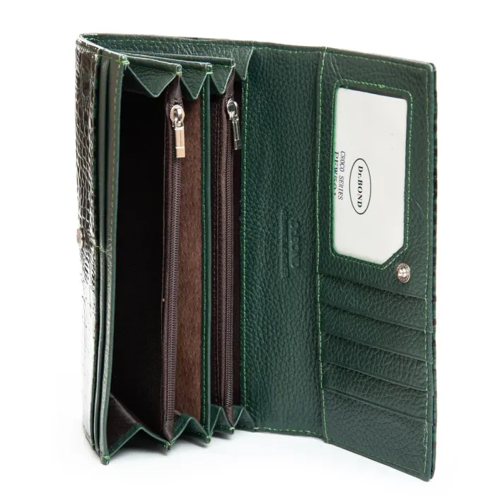 Кошелек PE Женский кожа DR. BOND PEW501 green