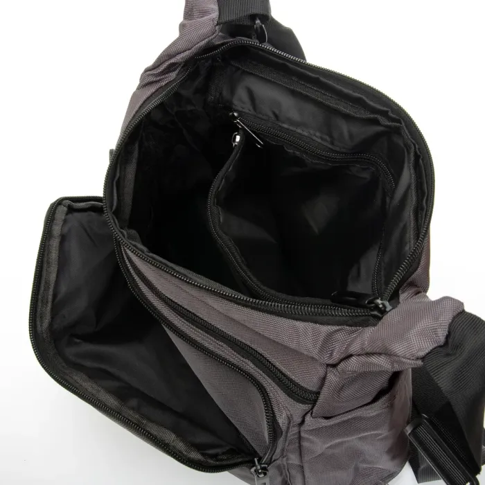 Сумка Мужская На Плечо нейлон Lanpad 8659 grey почтальон