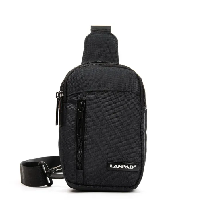 Сумка Мужская На Плечо нейлон Lanpad 0930 black