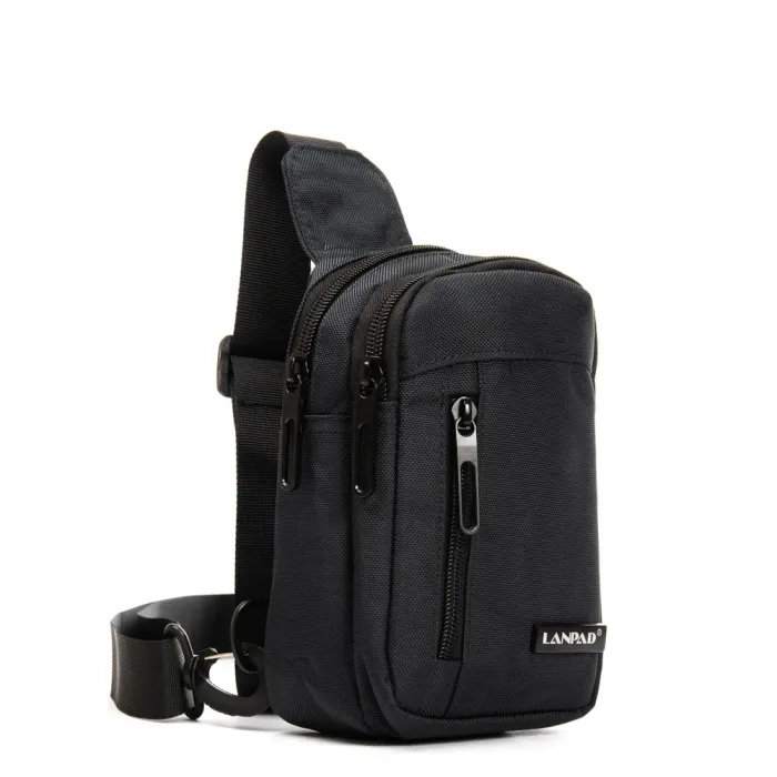 Сумка Мужская На Плечо нейлон Lanpad 0930 black