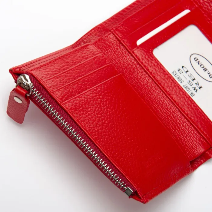 Кошелек Bright Женский кожа DR. BOND WS-3 red