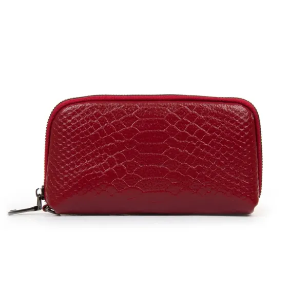 Косметичка кожа 60095-4 bordo