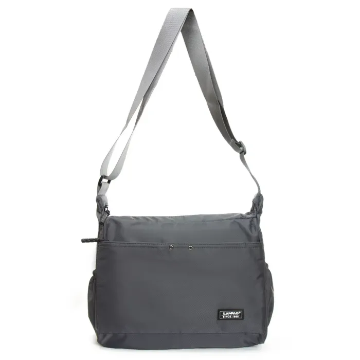 Сумка Мужская На Плечо нейлон Lanpad 8376 grey почтальон