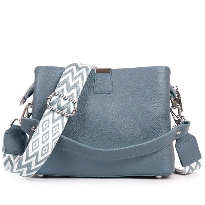 Сумка Женская Классическая кожа ALEX RAI 99119 blue