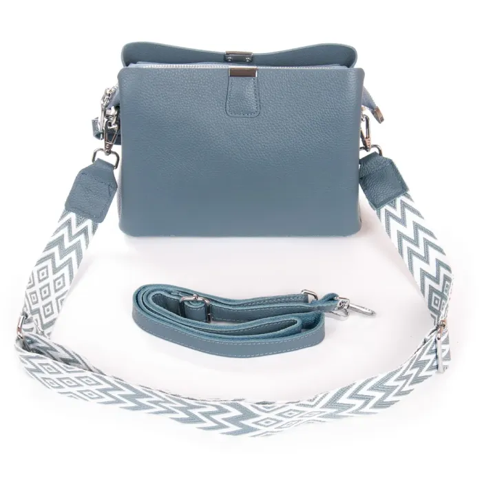 Сумка Женская Классическая кожа ALEX RAI 99119 blue