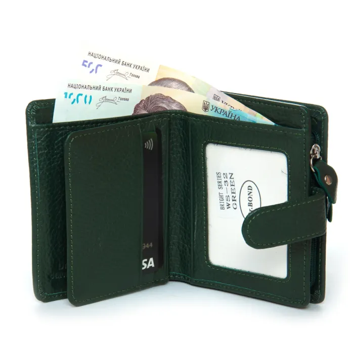 Кошелек Bright Женский кожа DR. BOND WS-32 green