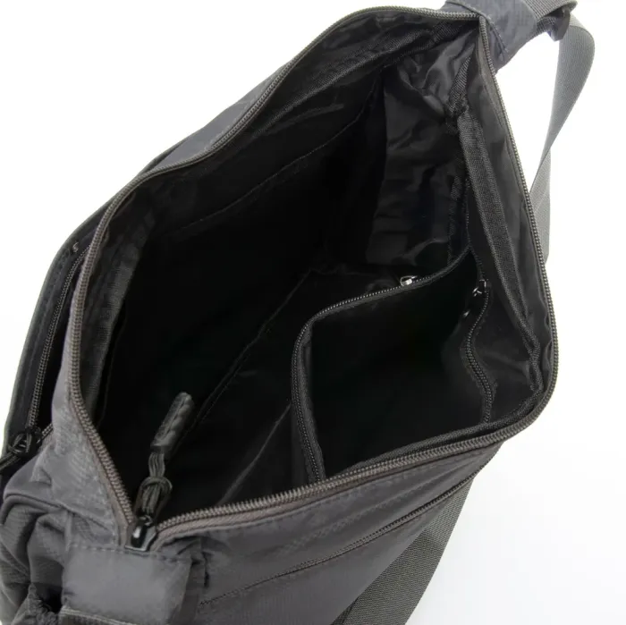 Сумка Мужская На Плечо нейлон Lanpad 8376 grey почтальон