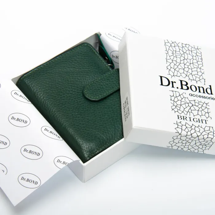 Кошелек Bright Женский кожа DR. BOND WS-32 green
