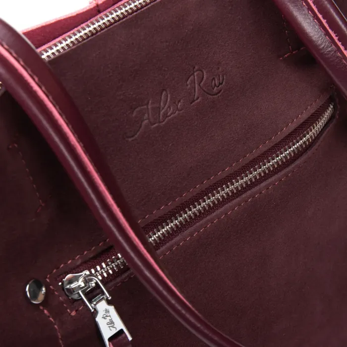 Сумка Женская Классическая замш ALEX RAI 8773-220 bordo