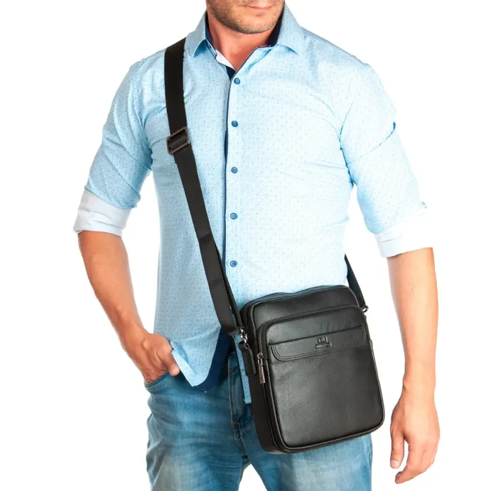 Сумка Мужская Планшет кожа BRETTON 1603-4 black