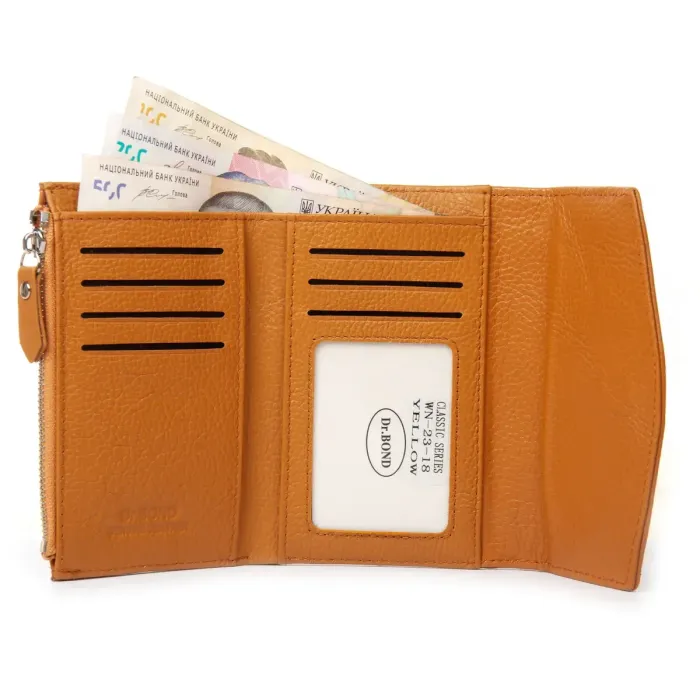Гаманець Classic Жіноча шкіра DR. BOND WN-23-18 yellow