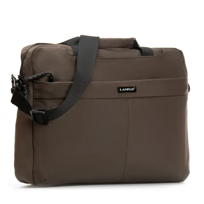 Сумка Мужская Для Ноутбука нейлон Lanpad 0940 brown