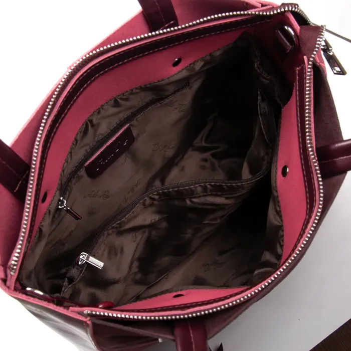 Сумка Женская Классическая замш ALEX RAI 8773-220 bordo