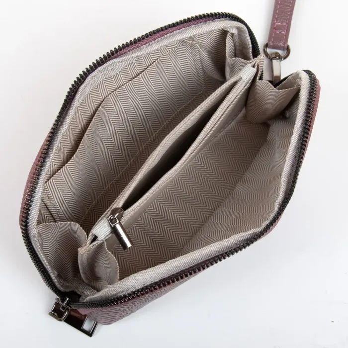 Косметичка кожа 60095-12 purple