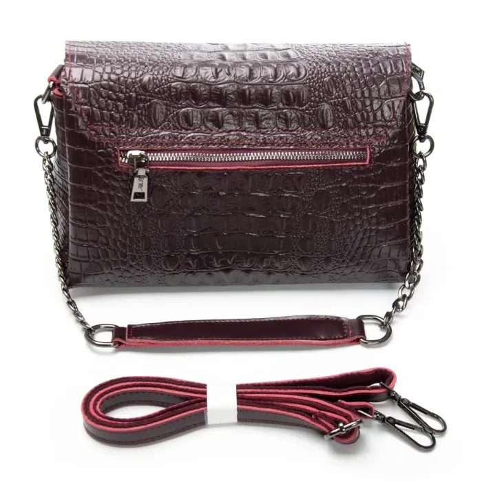 Сумка Женская Классическая кожа ALEX RAI J009-2 bordo