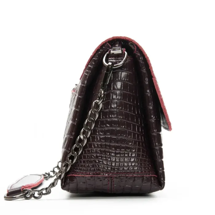 Сумка Женская Классическая кожа ALEX RAI J009-2 bordo