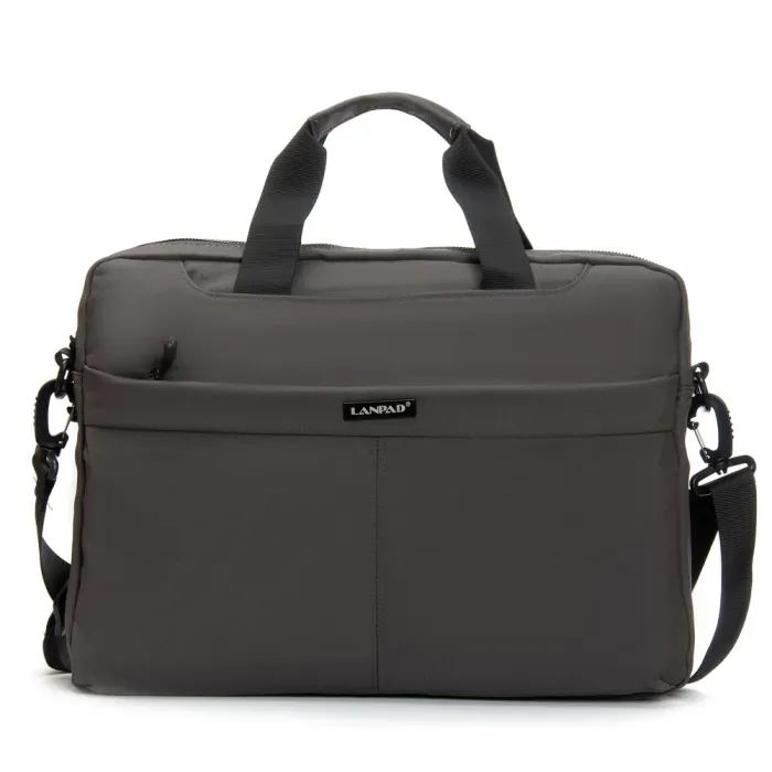 Сумка Мужская Для Ноутбука нейлон Lanpad 0940 grey