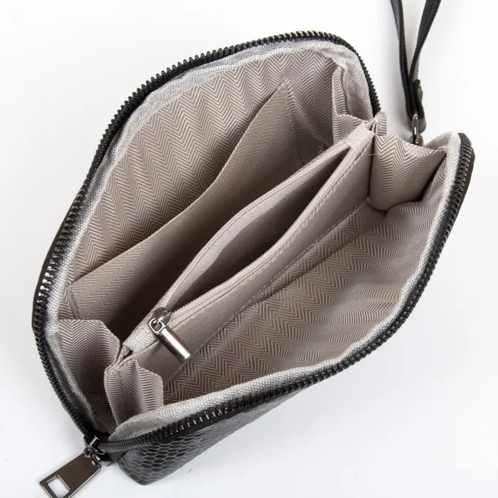 Косметичка кожа 60095-1 black