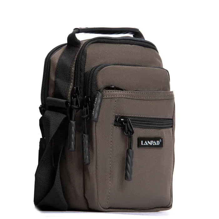 Сумка Мужская Планшет нейлон Lanpad A98222 brown мал