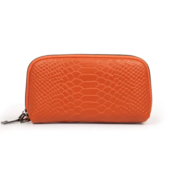 Косметичка кожа 60095-16 orange