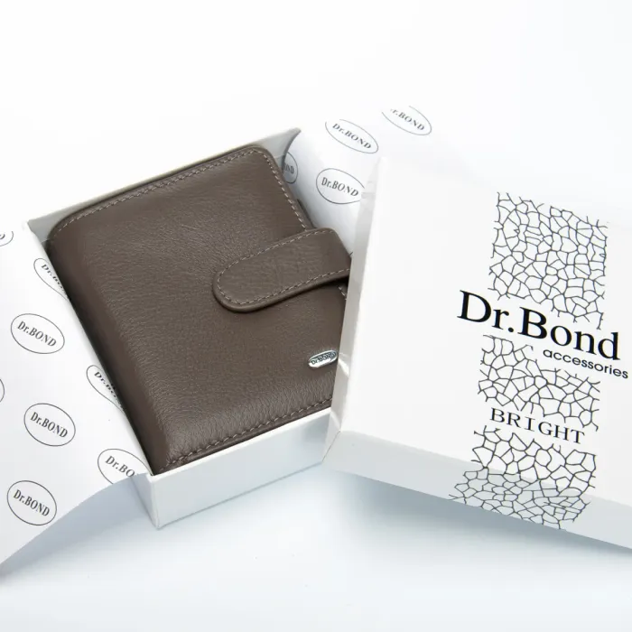 Кошелек Bright Женский кожа DR. BOND WS-32 gray