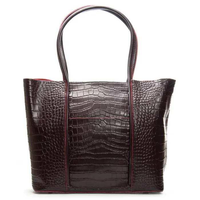 Сумка Женская Классическая кожа ALEX RAI 00109 bordo