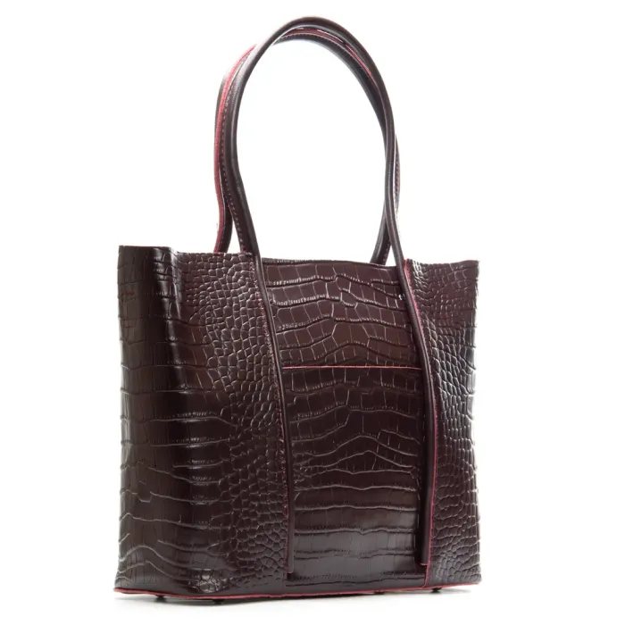 Сумка Женская Классическая кожа ALEX RAI 00109 bordo