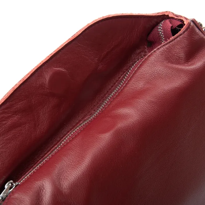 Сумка Женская Классическая кожа ALEX RAI 91007-9 bordo