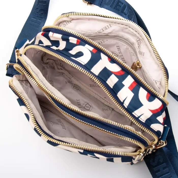 Сумка Женская Текстиль полиамид Jielshi C68 blue letters