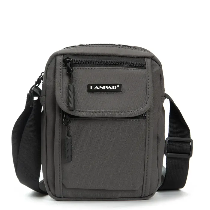 Сумка Мужская Планшет нейлон Lanpad 0938 grey мал