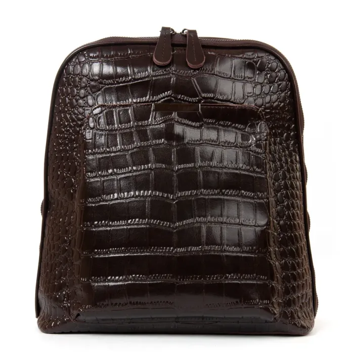 Сумка Женская Рюкзак кожа ALEX RAI 8628 brown