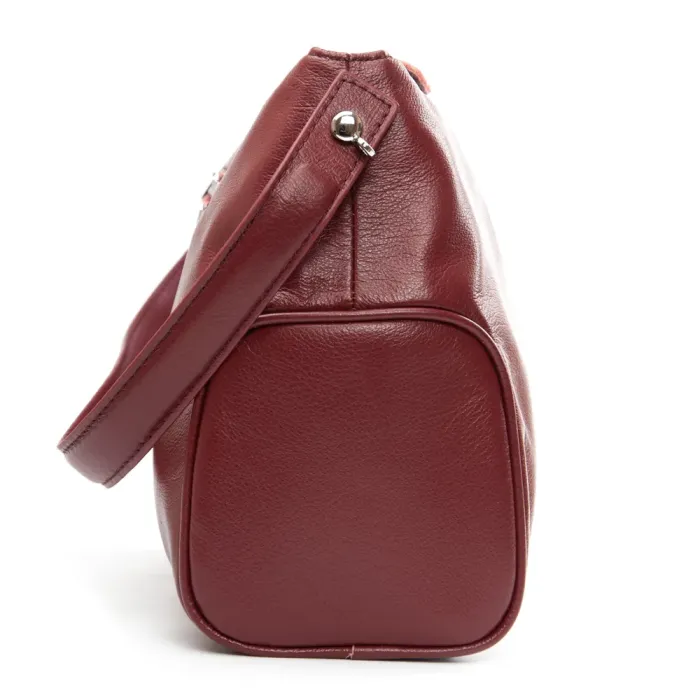 Сумка Женская Классическая кожа ALEX RAI 91007-9 bordo