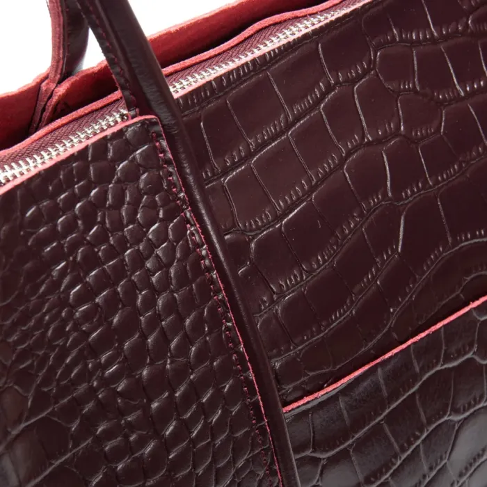 Сумка Женская Классическая кожа ALEX RAI 00109 bordo