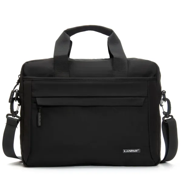 Сумка Мужская Для Ноутбука нейлон Lanpad 37017 black
