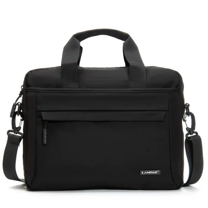 Сумка Мужская Для Ноутбука нейлон Lanpad 37017 black