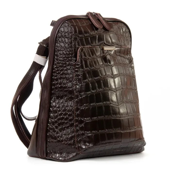 Сумка Женская Рюкзак кожа ALEX RAI 8628 brown