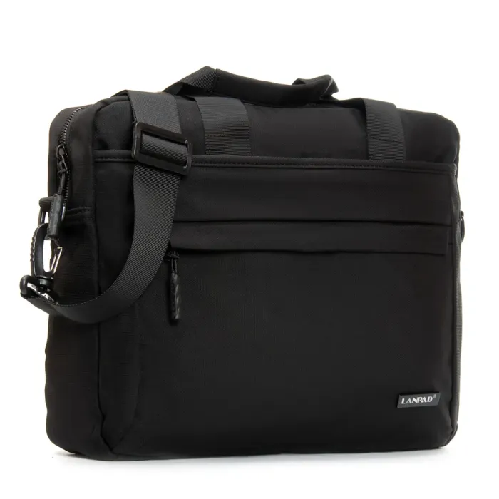 Сумка Мужская Для Ноутбука нейлон Lanpad 37017 black