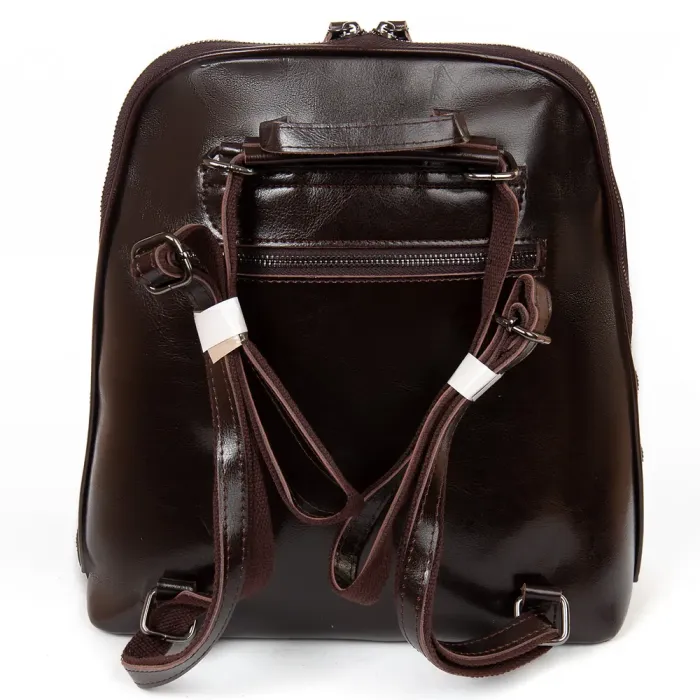 Сумка Женская Рюкзак кожа ALEX RAI 8628 brown