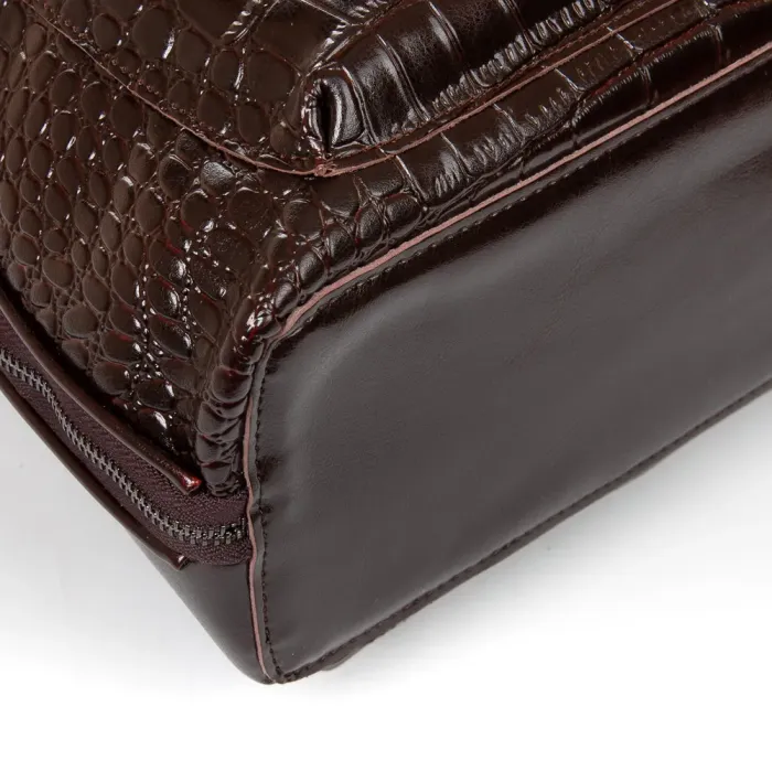 Сумка Женская Рюкзак кожа ALEX RAI 8628 brown