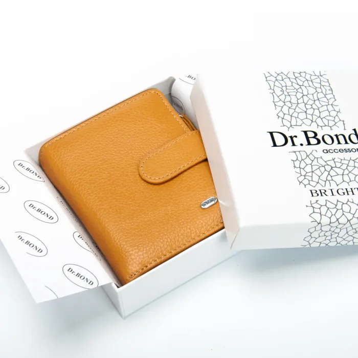 Кошелек Bright Женский кожа DR. BOND WS-32 yellow