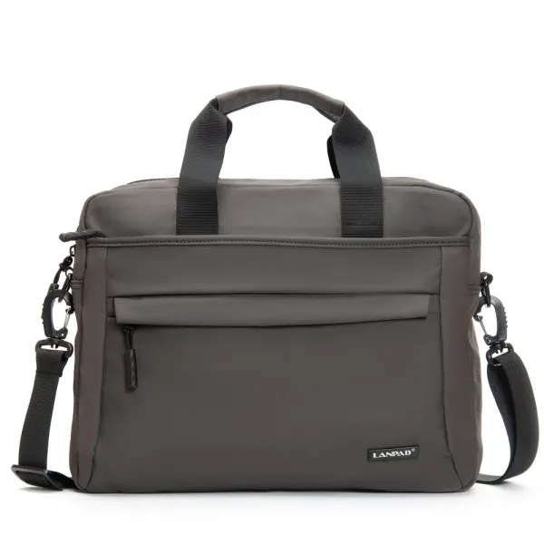 Сумка Мужская Для Ноутбука нейлон Lanpad 37017 grey