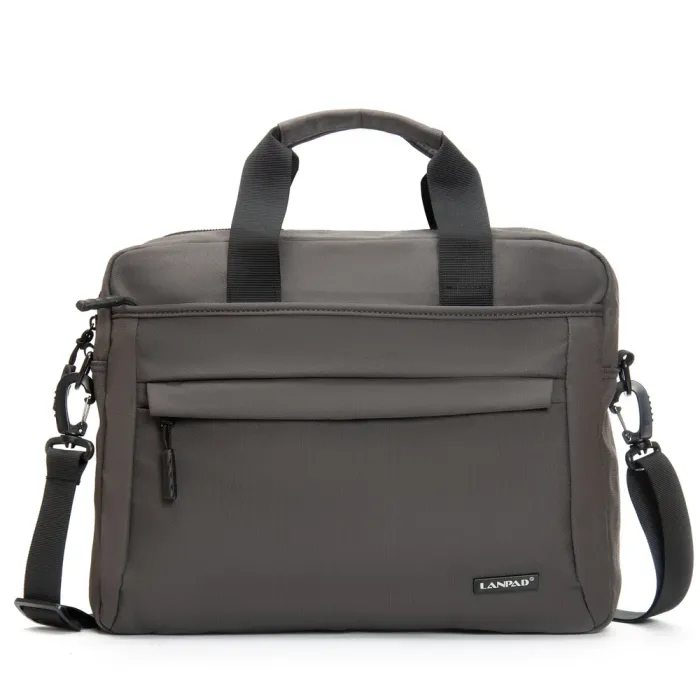 Сумка Мужская Для Ноутбука нейлон Lanpad 37017 grey