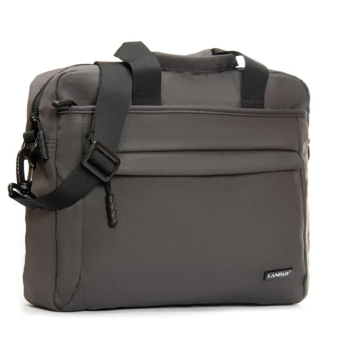 Сумка Мужская Для Ноутбука нейлон Lanpad 37017 grey