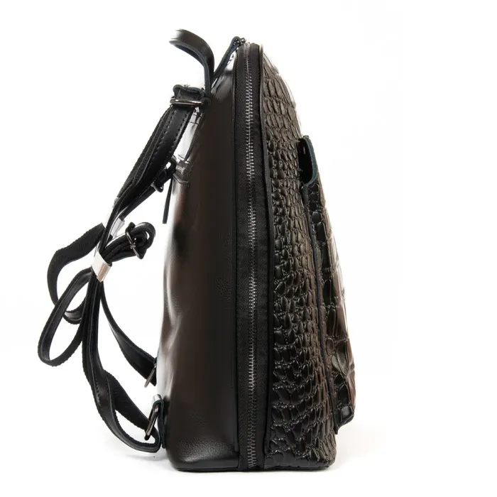 Сумка Женская Рюкзак кожа ALEX RAI 8628 black