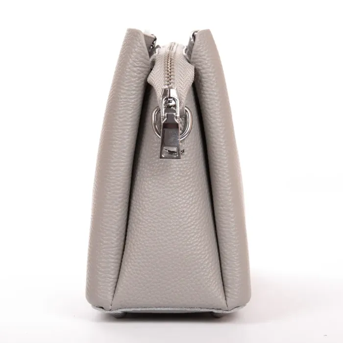 Сумка жіноча Класична шкіра ALEX RAI 99111 white-grey