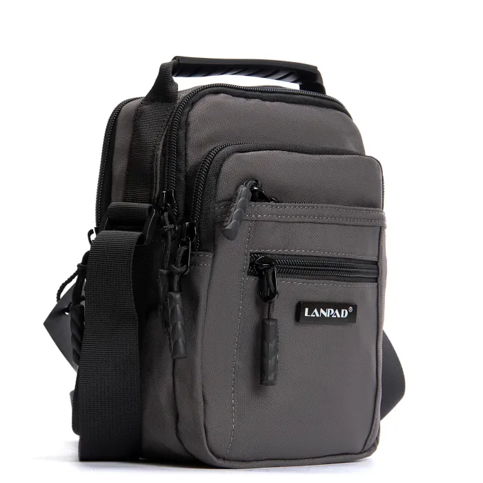 Сумка Мужская Планшет нейлон Lanpad A98222 grey мал