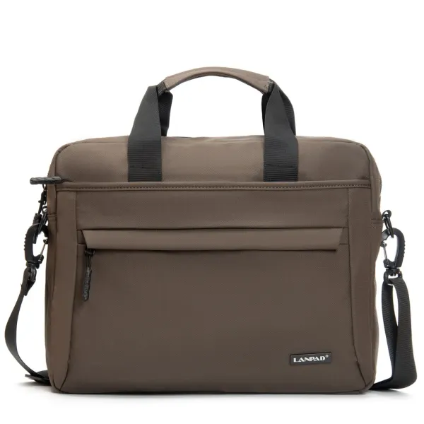 Сумка Мужская Для Ноутбука нейлон Lanpad 37017 brown