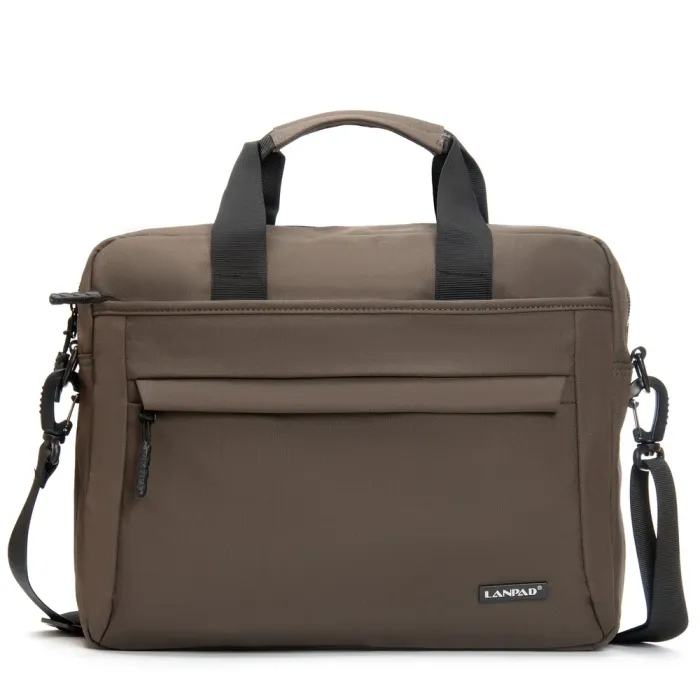 Сумка Мужская Для Ноутбука нейлон Lanpad 37017 brown