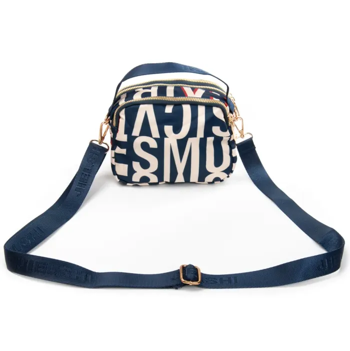 Сумка Женская Текстиль полиамид Jielshi 8-31 blue letters