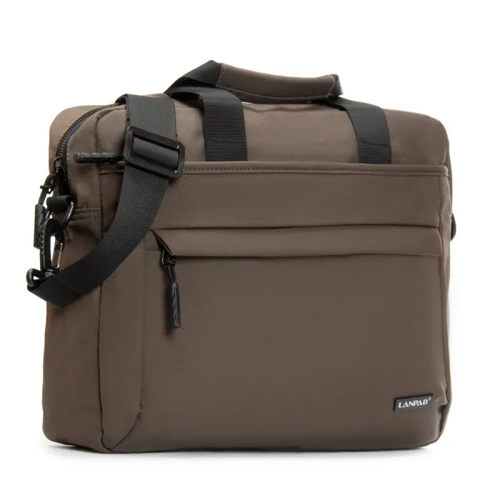 Сумка Мужская Для Ноутбука нейлон Lanpad 37017 brown